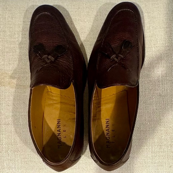 Magnanni Men's Seneca Grained Leather Tassel Loafers, Size EU 43/US 10 - Picture 3 of 6